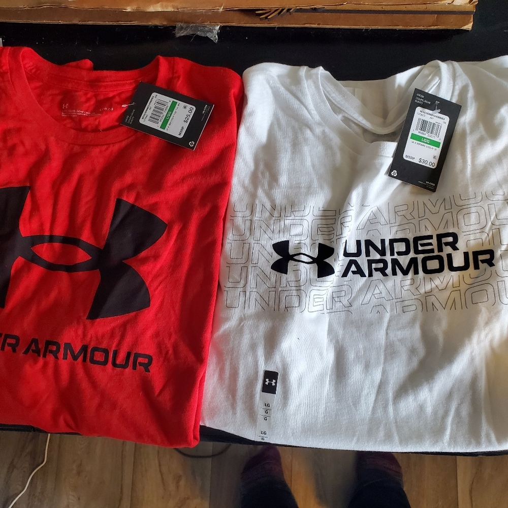 2 Under Armour t-shirts